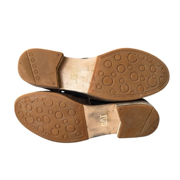 CAT by Caterpillar Sabrina Wool & Leather Tall Zip Up Riding Boots Size 8 - Picture 6 of 8